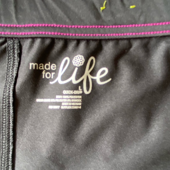 Made for life Colourful Pink Quick Dry Active Sporty Swim Skort - Sz-L - Picture 10 of 13